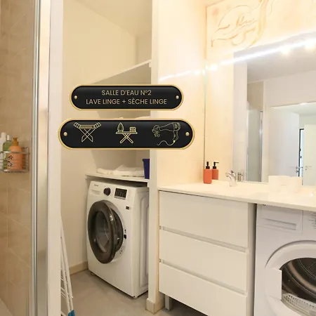 Quietude - Clim - Parking - Fibre شقة